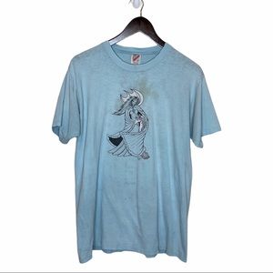 Vintage 1980’s Tunturi Blue Unicorn Goddess Shirt